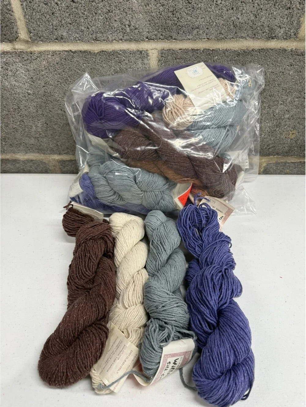 Classic Elite Yarn ‘Willough’ Silk/Cotton Mixed Color 14 Skein Lot